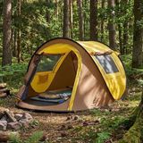 N&M Store 2 Kişilik Vagon Tipi Kamp Çadırı Çift Kapılı Çift Pencereli Hafif Doğa Çadırı 220X120X90 cm