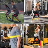N&M Store 5 Li Egzersiz Direnç Bandı Seti Pilates Fitness Yoga ve Antrenman Elastik Bantları