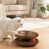 N&M Store Akordiyon Karton Kedi Tırmalama Oyuncağı Mıknatıslı Katlanabilir Pençe Tahtası
