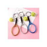NM Store BUFFER® Gerçekçi Tenis Raketi Tasarımlı Şık Anahtarlık Kolye Çanta Süsü Tennis Keychain