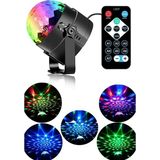 N&M Store Kumandalı Sese Duyarlı Rgb LED Disko Topu Lazer Işıklı Parti Küresi Hareketli Sahne Işığı