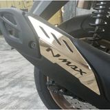 Nmax Techmax 125/155 2021-2026 Egzoz Koruma Aksesuar Kapak Gümüş Gri - 10