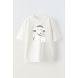 Nmg Tekstil Unisex Beyaz Oversize Pamuk Kırmızı Dudak Kadın Silüet Baskılı Örme T-Shirt - XL