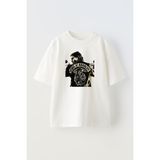 Nmg Tekstil Unisex Beyaz Oversize Pamuk Sons Of Anargy Baskılı Örme T-Shirt