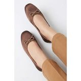 Nmoda Kadın Saten Babet Taş Detaylı Şık Günlük ve Özel Gün Ayakkabısı Ortopedik Hafif 👠✨ - Bakır - Bronz