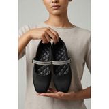 Nmoda Kadın Saten Babet Taş Detaylı Şık Günlük ve Özel Gün Ayakkabısı Ortopedik Hafif 👠✨ - Siyah-Taşlı