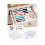 nnevora 2’li Çekmece İçi Düzenleyici Organizer 24 x 34 x 16 cm Çorap İç Çamaşırı Dolap Düzenleme Kutusu