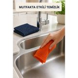 nnevora Fileli Bulaşık Ve Temizlik Bezi 2'li Set - Çizmeyen Çok Amaçlı Mutfak, Banyo Ve Araç Temizleme Bezi