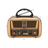 Nns NS-8068BT Nostaljik Bluetooth Özellikli Radyo Krem