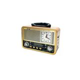 Nns Ns-8898Bt Nostaljik Radyo Saatli, Nostaji, Bluetooth, Usb/Sd/Aux/ Radyo/ Mp3 Orta Boy Müzik Kutusu