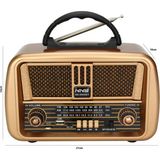 Nns Radyo Nostalji Şarjlı Pilli Bt/usb/sd/fm Nns NS-8068BT - Renkli