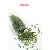 Nnstartshopping Dökme Cam Kum Boncuk (8/0) 3 mm - 60 Gram - Şeffaf Alacalı Yeşil - BNC212