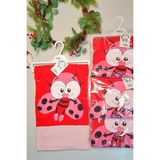 Nnstartshopping Kırmızı %100 Pamuk Bebek Battaniyesi Çift Kat Interlok Penye 85X80 cm