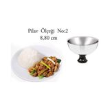 No 2 Yiğitsan Çelik Pilav Ölçeği 8.80 Cm Kap Pilav Ölçek Kalıbı