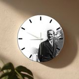 No 26 Dekor Atatürk Duvar Saati – 33 cm Uv Baskılı Mdf Duvar Saati