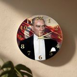 No 26 Dekor Atatürk Temalı Dekoratif Duvar Saati – 33 cm Uv Baskılı Mdf Duvar Saati