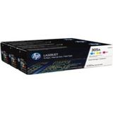 No 305A 3'Lü Paket Mavi-Kırmızı-Sarı 2600 Sayfa Lazer Toner