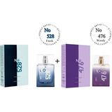 No: 528 + NO:476 Erkek / Unisex Parfüm Edp 50 ml Fresh / Woody - MNMS50NO528476 - 100 ml