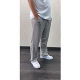 NO 601 Erkek Gri Yazlık Bürümcük Kumaş Rahat Kesim Pantalon