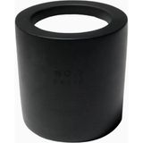 No.7 Resin Glass Candle 225G, Lüks Siyah Cam ve Beton Kapaklı Mum