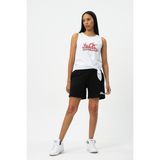 No Fear Beyaz Bisiklet Yaka Kolsuz Penye Kadın T-shirt W500114