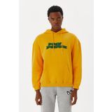 No Fear Erkek Sweatshirt Kapusonlu Hardal M500243