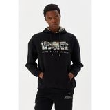 No Fear M500225 Siyah Kapüşonlu Erkek Sweatshirt