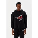 No Fear M500227 Siyah Kapüşonlu Erkek Sweatshirt