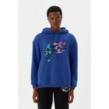 No Fear M500229 Mavi Kapüşonlu Erkek Sweatshirt