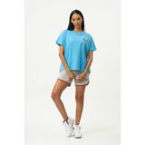 No Fear Mavi Bisiklet Yaka Kısa Kollu Penye Kadın T-shirt W50083 - L / Regular