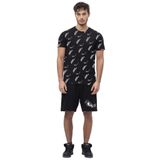 No Fear Orijinal Baskılı Erkek T-shirt Siyah Siyah M