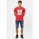 No Fear Orijinal Erkek T-shirt Kırmızı Kırmızı M