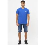 No Fear Orijinal Erkek T-shirt Saks Mavi Mavi M