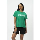 No Fear Orijinal Kadın Oversize T-shirt Yeşil Yeşil M
