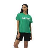 No Fear Orijinal Kadın Oversize T-shirt Yeşil Yeşil XL