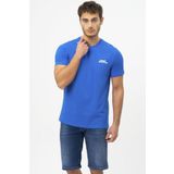 No Fear Saks Bisiklet Yaka Kısa Kol Penye Erkek T-shirt.m50042