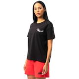 No Fear Siyah Bisiklet Yaka Kısa Kollu Penye Kadın T-shirt W50083