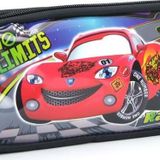 No Limits Cars Çocuk Okul Kalemliği - 2 Bölmeli Fermuarlı Kalemlik Arabalar Kalemlik Cars3
