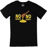 No Money No Honey Siyah Tişört