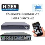 NO NAME 8 Kanal Hybrid Dvr Kayıt Cihazı Xmeye H265+