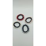 NO NAME İncili Havlu Lastik Toka Set