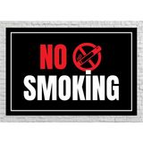 No Smoking - Uyarı Tabela Levhası 24X34 cm Polikarbon - 24 x 34 cm - 1 Adet
