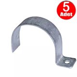 No:10 Tekli Sac Kablo Kroşe 50Mm Demir Köprü Metal Boru Tutma Bağlama Kelepçesi -5Adet