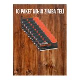 NO:10 ZIMBA TELİ 10 PAKET X 1000 ADET TOPLAM 10.000 BASIM KÜÇÜK ZIMBA TELİ