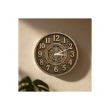no26dekor 🕒 Mekanizma Görünümlü Duvar Saati ✨ Sessiz Mekanizma 🎨 Camsız MDF Dekoratif Salon, Mutfak ve Oturma Odası Saati 33cm