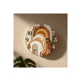 no26dekor 🕒 Retro Modern Duvar Saati ✨ Sessiz Mekanizma 🎨 Camsız MDF Dekoratif Salon ve Oturma Odası Saati 33cm