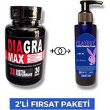 No7trend Diagra Max Erkek Özel Geliştirme 30'lu Destekleyici Playboy Lib.ido Arttırıcı Krem 125 ml - Paket