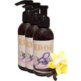No7trend Eros Hologramlı Vanilla Massage Oil 120 ml Vanilya Kokulu Masaj Yağı 3 Adet - Renkli