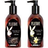 No7trend Playboy Massage Oil Chocolate And Vanilla FRAGRANCES120 ml Çikolata ve Vanilya Kokulu Vücut Masaj Y - Renkli