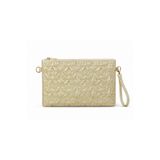 Noa Collection Yıldız Dikişli Clutch Star Simli Gold Kadın Çanta